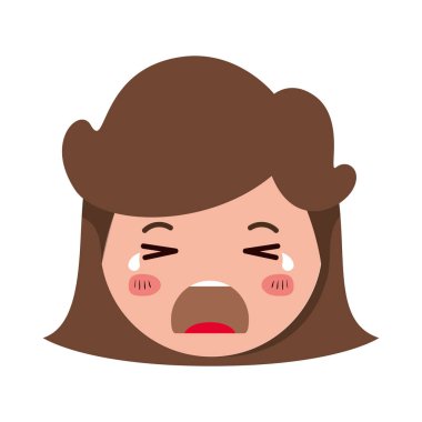 kedi karikatür kadın kafa Kawaii karakter