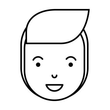 genç adam baş avatar karakter