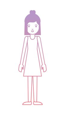 güzel ve genç kadın karakter