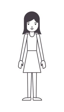 güzel ve genç kadın karakter