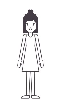 güzel ve genç kadın karakter