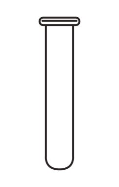 Laboratuar tüp test simgesi