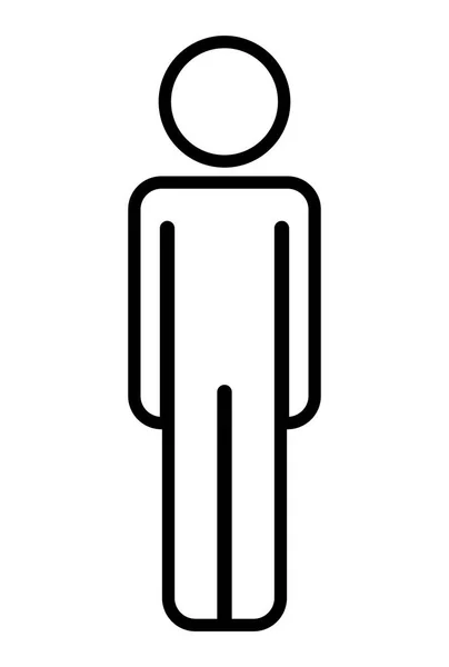 Male figure human silhouette — Stock Vector