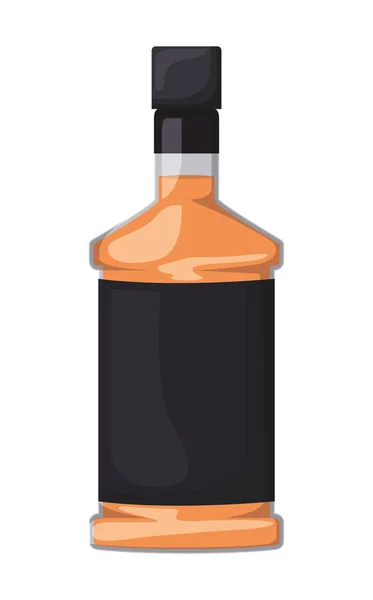 Икона бутылки алкогольного напитка — стоковый вектор