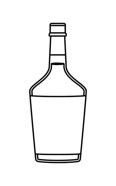 Alcoholic beverage bottle icon — Stock Vector