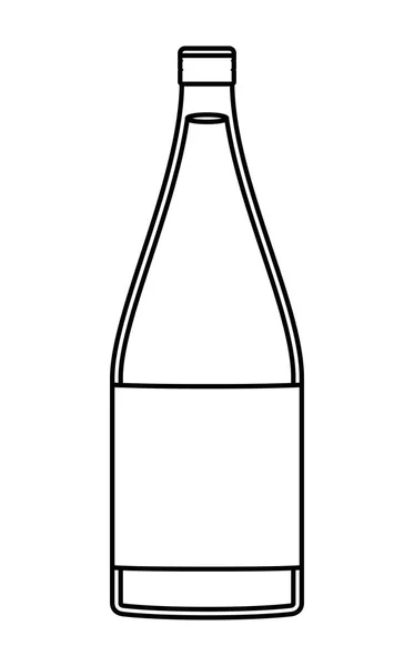 Flaschensymbol für alkoholische Getränke — Stockvektor