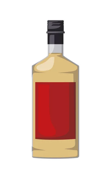 Alcoholic beverage bottle icon — Stock Vector