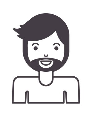 Sakallı genç adam Avatar karakteri