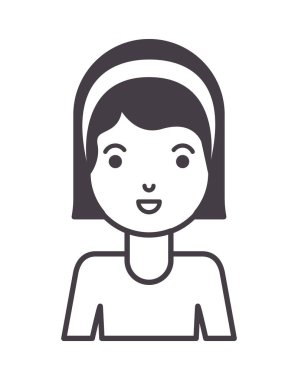 güzel ve genç kadın karakter