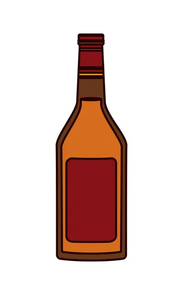 Alcoholische drankfles icoon — Stockvector