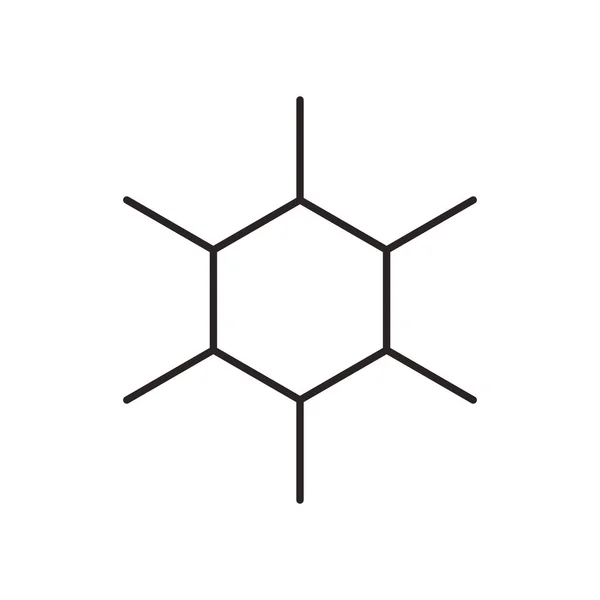 Structure science moléculaire icône — Image vectorielle
