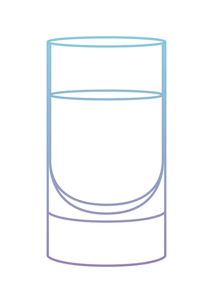 Glass with beverage icon — Stock Vector