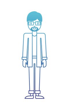 genç adam sakal ve gözlük