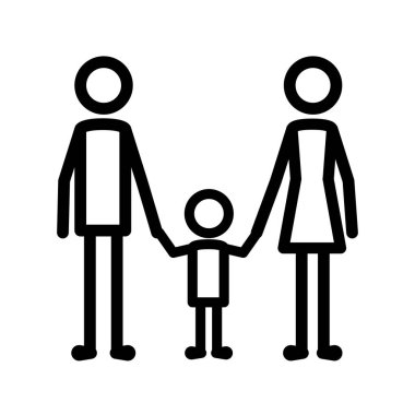 oğul rakamlar ile ebeveynler çift