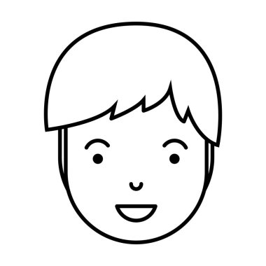 genç adam baş avatar karakter