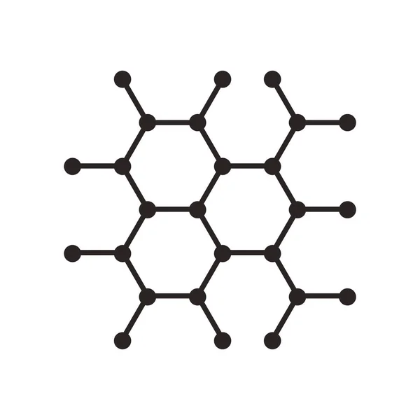 Estrutura ícone da ciência molecular —  Vetores de Stock