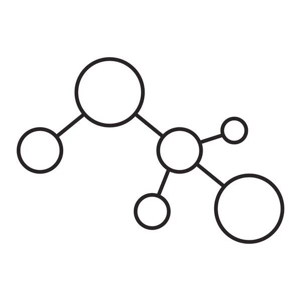 Estrutura ícone da ciência molecular —  Vetores de Stock