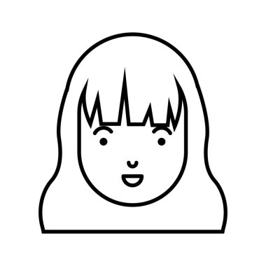 güzel ve genç kadın baş