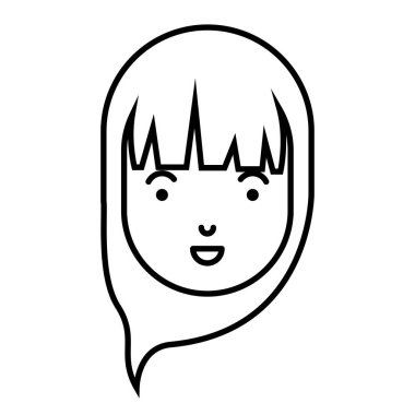 güzel ve genç kadın baş