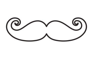 hippi tarzı bıyık simgesi