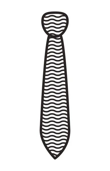 Zarif kravat izole simgesi — Stok Vektör