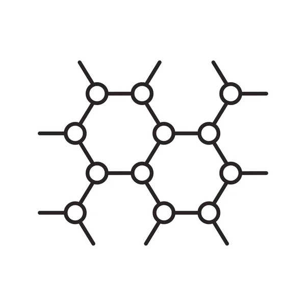 Estructura ciencia molecular icono — Vector de stock