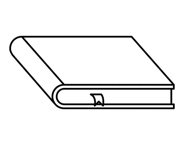 Livre scolaire icône de l'école — Image vectorielle