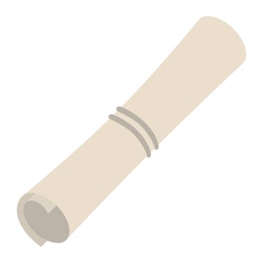 Diploma mezuniyet izole simgesi