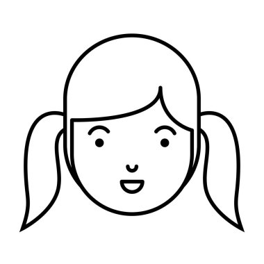 güzel ve genç kadın baş