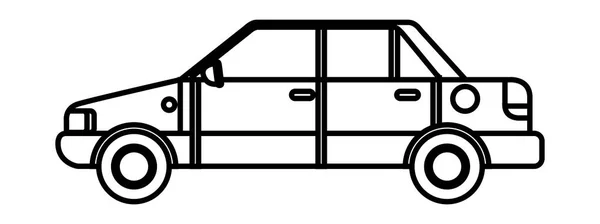 Auto sedan geïsoleerde pictogram — Stockvector