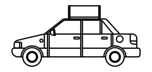 Taxi icono de servicio público — Vector de stock