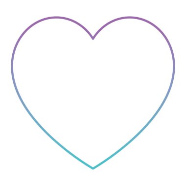 kalp aşk izole simgesi