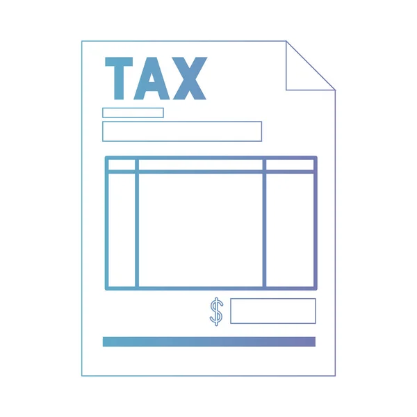 Ikona dokumentu daňového dokladu — Stockový vektor