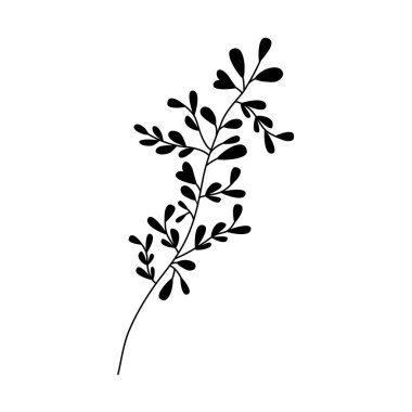 Yaprak ekoloji simgesine sahip dal