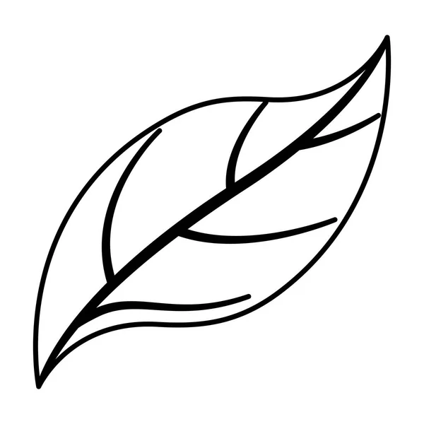 Blad plant ecologie pictogram — Stockvector
