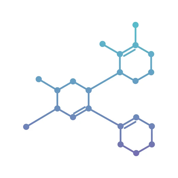 Estructura ciencia molecular icono — Vector de stock