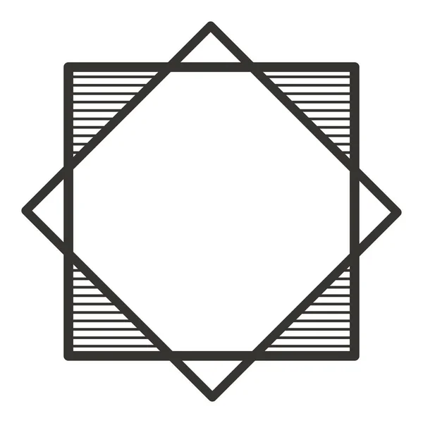 Elegante rombo marco decorativo — Archivo Imágenes Vectoriales