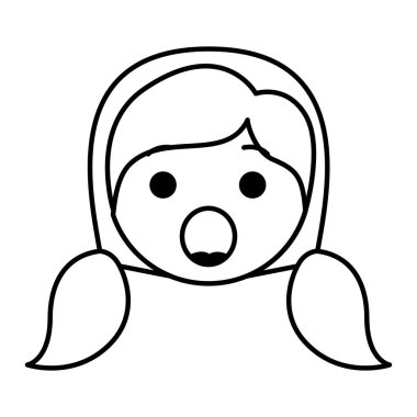 kafa karikatür kadın karakter sürpriz