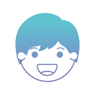 adam kafa karikatür mutlu karakter