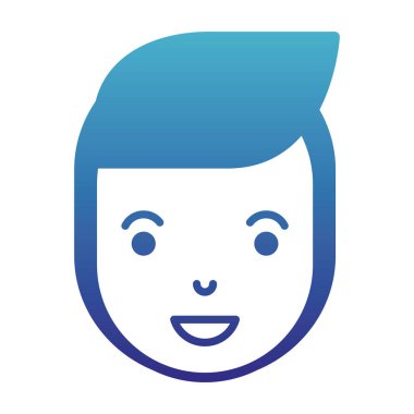 genç adam baş avatar karakter