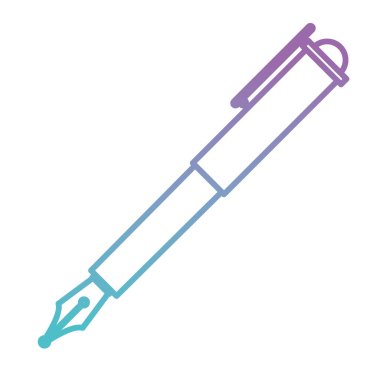 zarif kalem izole simge