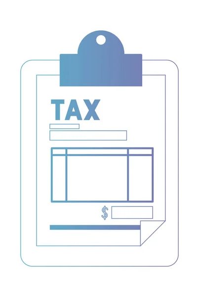 Prancheta com documento fiscal —  Vetores de Stock