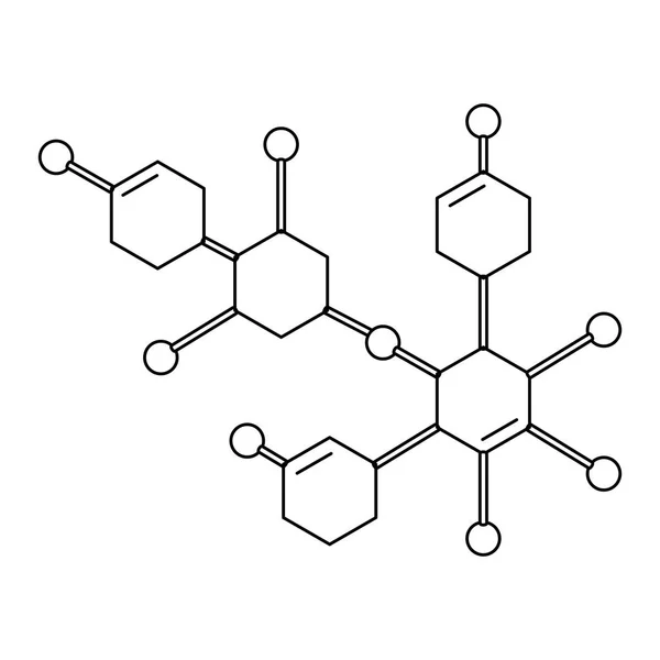 Estrutura ícone da ciência molecular — Vetor de Stock