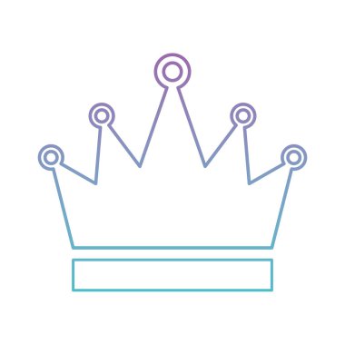 kral taç izole simgesi