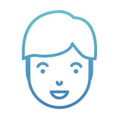 genç adam baş avatar karakter