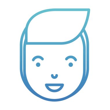 genç adam baş avatar karakter