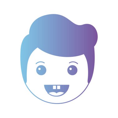 adam kafa karikatür mutlu karakter