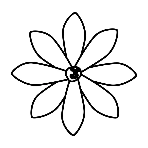 Hermoso icono de jardín de flores — Vector de stock