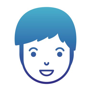 genç adam baş avatar karakter