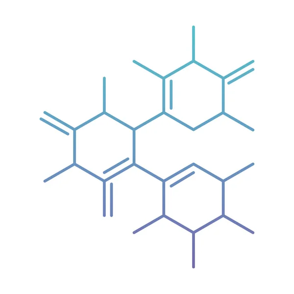Struktura molekulární vědy-ikona — Stockový vektor
